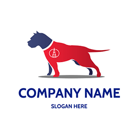 France Logo Strong Dog France logo design