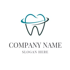 Logo Dentaire Strong Green Teeth logo design