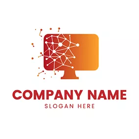 Computer Logo Structure Computer Screen Informatica logo design