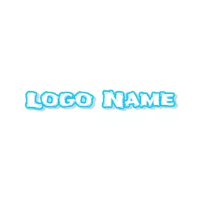 Logotipo De Facebook Stylish Blue Grunge Wordart logo design