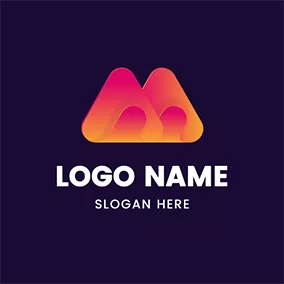 未來主義logo Summit Simple Folded Futuristic logo design