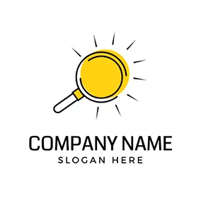 Experiment Logo Sun Magnifier Experiment Search logo design