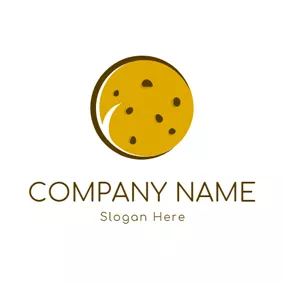 クッキーロゴ Sweet Yellow Cookies logo design