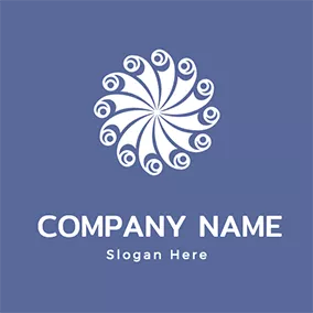 Cloth Logo Symmetry Decoration and Fabric logo design