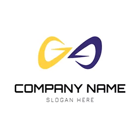 Ga Logo Symmetry Infinite Letter G A logo design