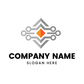 Shape Logo Symmetry Rhombus Informatica logo design