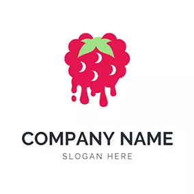 草莓 Logo Tasty Berry logo design