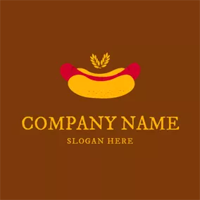 Grain Logo Tasty Hot Dog logo design