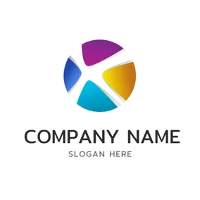 Colorful Logo Technology and Colorful Ball logo design