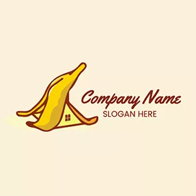 Design Logo Tent House Window Banana logo design