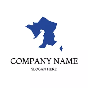 Idea Logo Territory Rooster France logo design