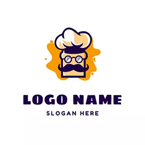 Cook Logo Toast Chef logo design