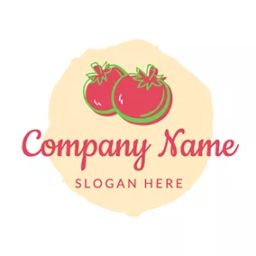 番茄logo Tomato Icon Badge logo design