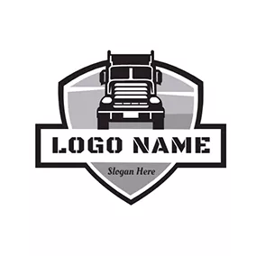自動ロゴ Trailer and Shield logo design