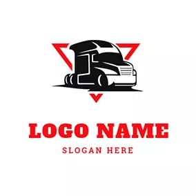 Auto Logo Trailer Triangle logo design