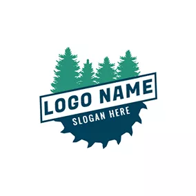 Logótipo Engrenagem Tree and Gear logo design