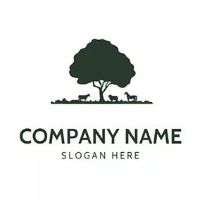 環境ロゴ Tree and Land logo design