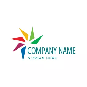 Colorful Logo Triangle and Air Conditioning Blade logo design