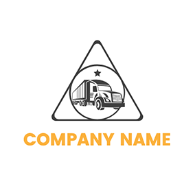 Logotipo De Camión Triangle Circle Trucks logo design
