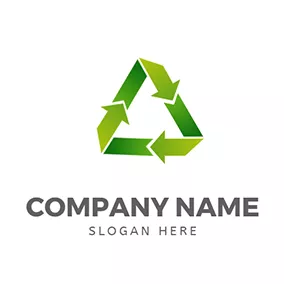 Ecological Logo Triangle Circulation Icon logo design