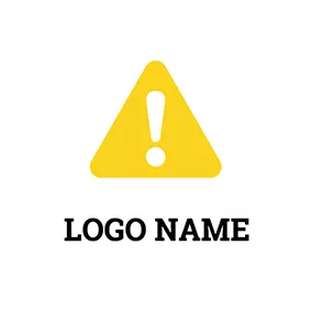 Logótipo Triângulo Triangle Exclamation Warning logo design