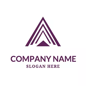 Logotipo De Canal Triangle Stage Logo logo design