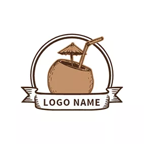 ココのロゴ Tropical Coconut Juice logo design