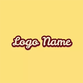 Facebookページ　ロゴ Unique and Random Script Cool Text logo design