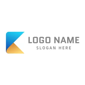 Logótipo K Unique Colorful Letter K logo design