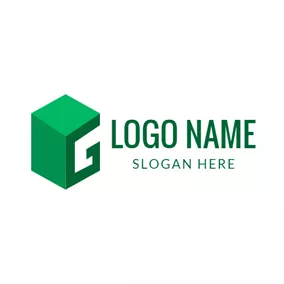 倉庫・ストレージロゴ Unique Cubic Letter G logo design