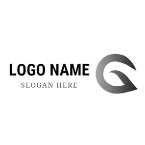 Logótipo G Unique Gray Letter G logo design