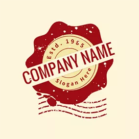 Creative Logo Unique Rectangle and Stamp logo design