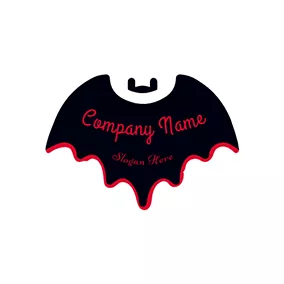 邪悪なロゴ Vampire Bat Logo logo design