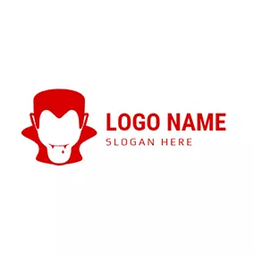 吸血鬼 Logo Vampire Head Logo logo design