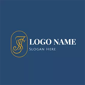 Logótipo De Moda Vintage Fashion Letter J S logo design