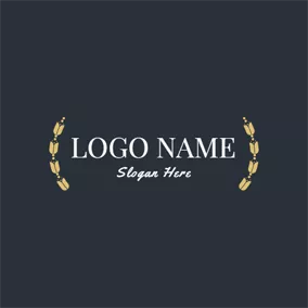 姓名Logo Vintage Lantern and Name logo design