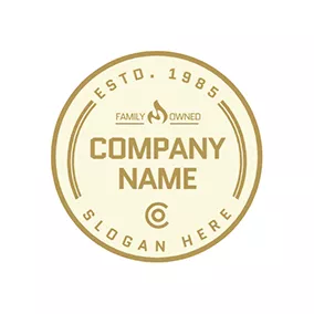 Frame Logo Vintage Pattern and Stamp logo design