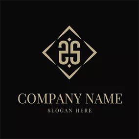 Golden Logo Vintage Rhombus Letter S S logo design