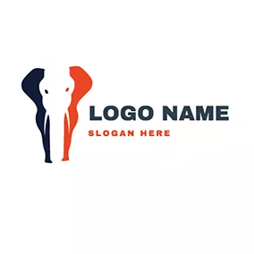 猛獁logo Visual Effect and Creative Mammoth logo design