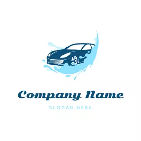 Auto Logo Water Spray and Car logo design