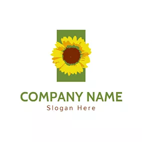 環保logo Watercolour and Sunflower Icon logo design
