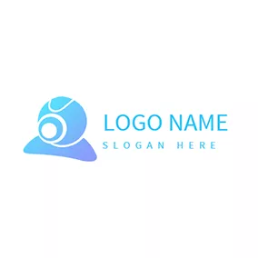 Online Logo Webcam 3D Gradient logo design