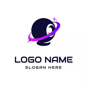 Logotipo De Comunicación Webcam 3D Ribbon Rotate logo design