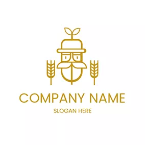 Wheat Logo Wheat Abstract Farmer logo design