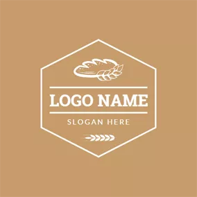 Cereal Logo Wheat and Sweet Bread logo design