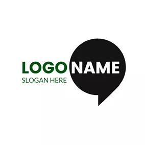 引用ロゴ White and Black Quote logo design