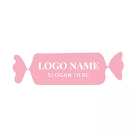 Logótipo Doces White and Red Candy logo design