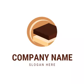 Cheese Logo White Chocolate and Brownie logo design