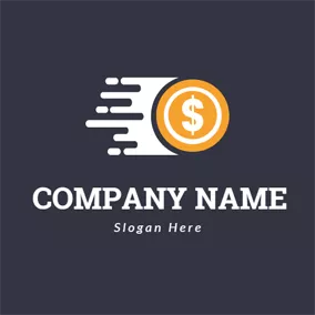 Business Logo White Decoration and Coin logo design