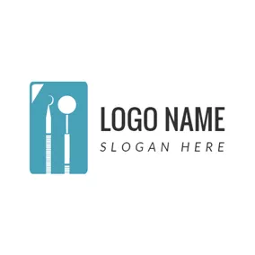 Tooth Logo White Dental Equipment logo design